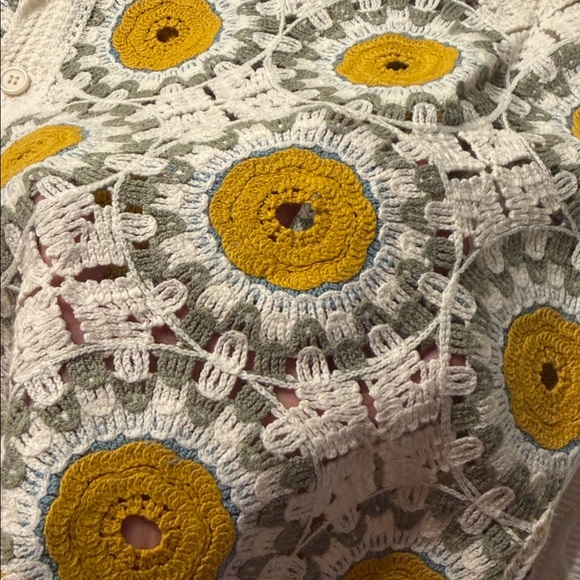 Absent Men’s Crochet Button-Up Shirt. NWT. Runs small- listing as 2XL. - Picture 7 of 10